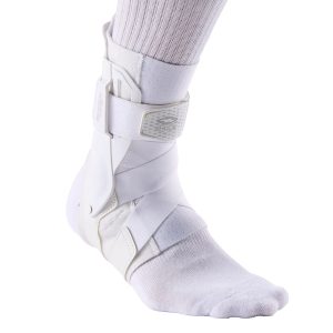 Ankle Brace with Molded Support Guards and Cross Straps